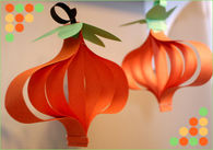 Paper pumpkin craft