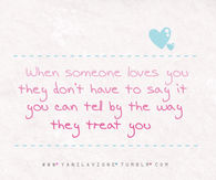 When someone loves you