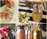 Gold Mason Jars