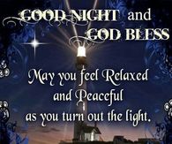 Good Night and God Bless