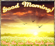 Good Morning May the sun shine bring upon your day...