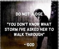 do not judge