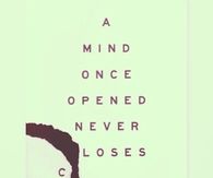A Mind Once OPened