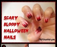 Diy Scary Bloody Halloween Nails