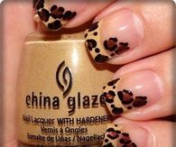 DIY Leopard Nails