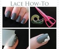 DIY Lace Nail