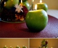 DIY Candles Made From Apples