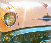 Vintage Pink Oldsmobile