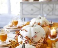 White Pumpkins Centerpiece