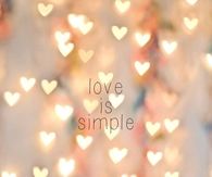 Love is simple