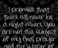 My promise to you