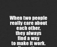 When two people really care for eachother