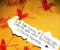 I can't handle losing you