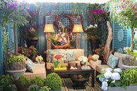 Colorful & Cozy Outdoor Room