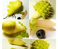 Grape and Pear Hedgehog
