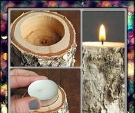 Autumn Log Candle