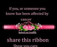 of someone you know has been affected by cancer