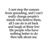 I Cant Stop the Rumors From Spreading