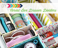 DIY Cereal Box Drawer Dividers