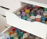 Glitter drawer spoon