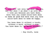 I love you