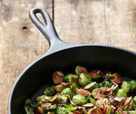 Tart cherry glazed brussels sprouts