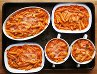 Pasta with Cauliflower in a Spicy Pink Sauce
