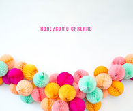 Honeycomb garland diy