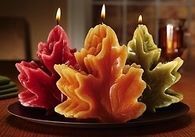 Leaf candles