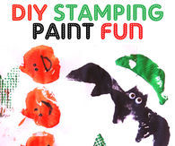 DIY Stamping Paint Fun