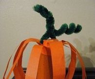 Paper pumpkin craft
