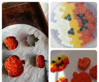 Pumpkin hama bead crafts