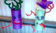Toilet roll monsters