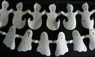 Paper ghost garland