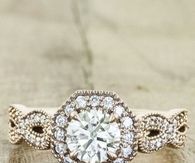 Diamond Ring in an Octagon Setting