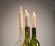 Booze candle bottles