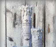DIY Vintage French Graphics Paper Towel Roll Candles