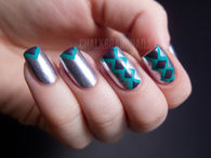 Tape Art Nails