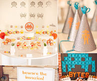 Robot baby shower