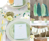 Mint baby shower