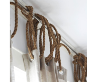 DIY Rope as curtain ring