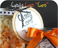 Candy corn popcorn