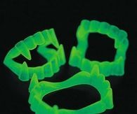 Glow in the dark vampire teeth