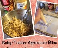 Baby or Toddler apple sauce bites