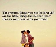 The sweetest things you can do for a girl