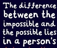 Difference between impossible and possible