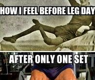 How I feel before leg day