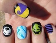 Nightmare before christmas nails