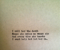 I call her the devil 
