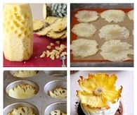 Pineapple Flower Cupcake Topper